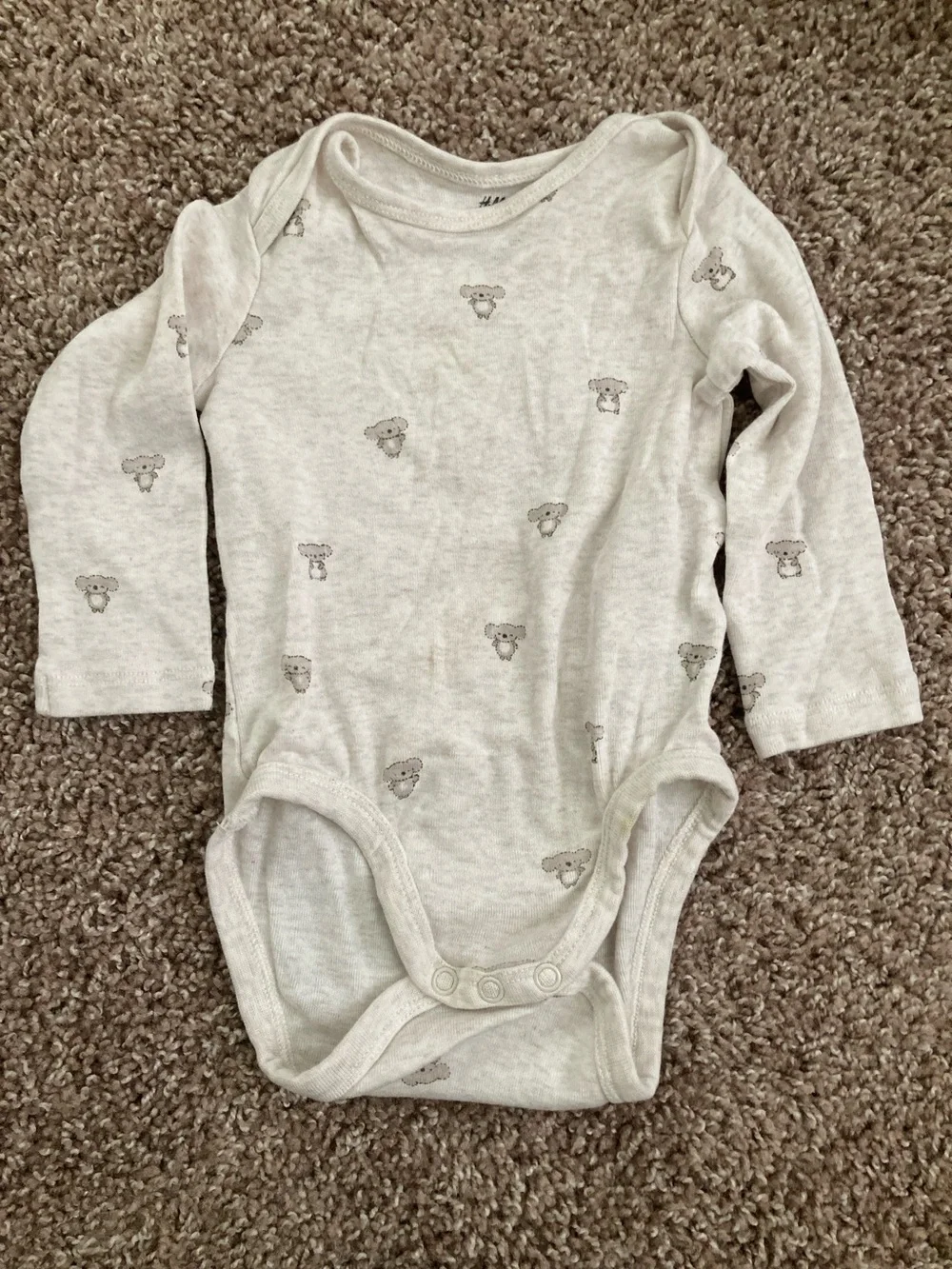 5 piece LOT: sleep-sack, 2 legging, 2 bodysuits, 1 long- & 1 short-sleeve, 6 mo.